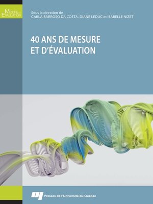 cover image of 40 ans de mesure et d'évaluation